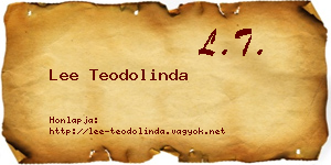 Lee Teodolinda névjegykártya